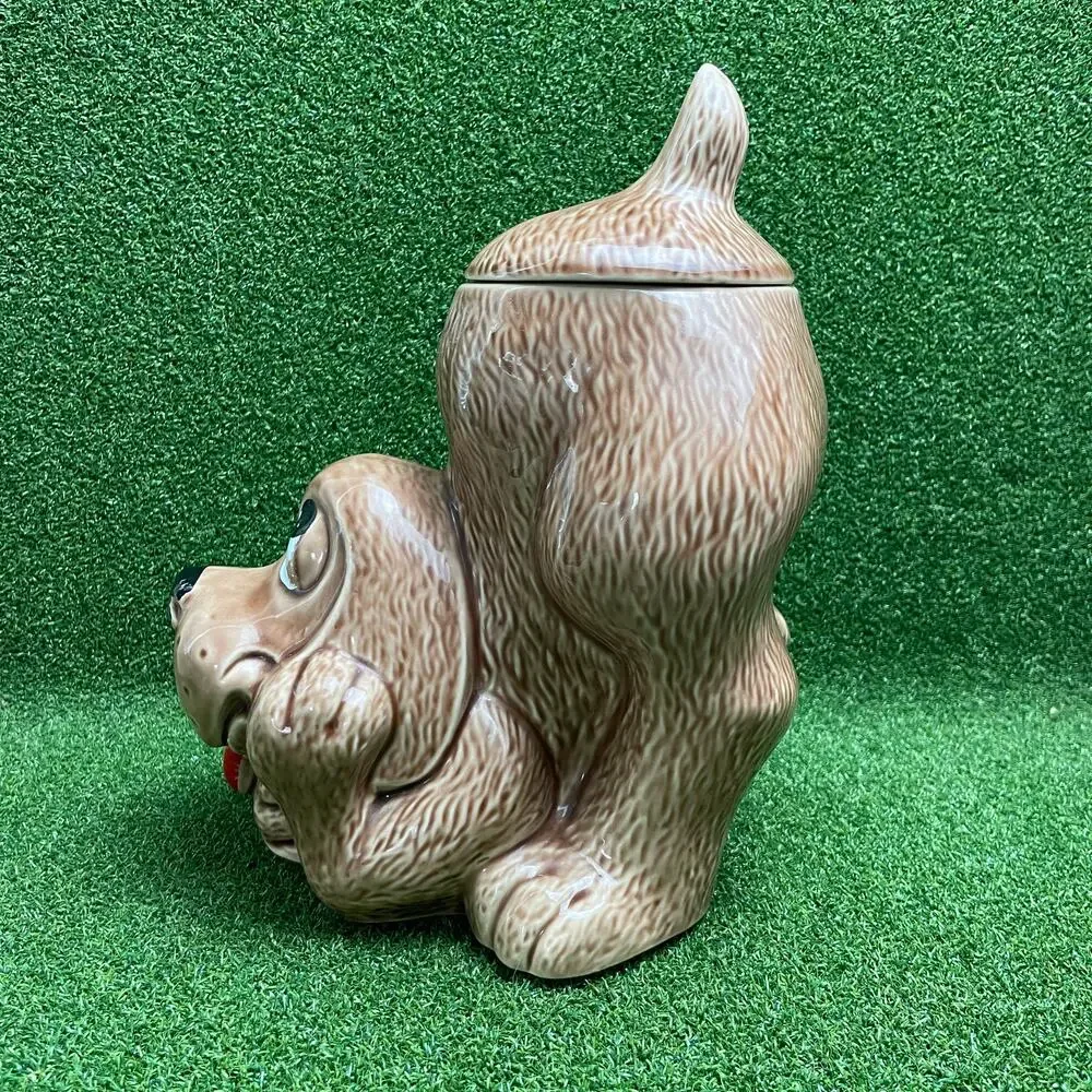Vintage McCoy Thinking Hound Dog Ceramic USA Cookie Jar